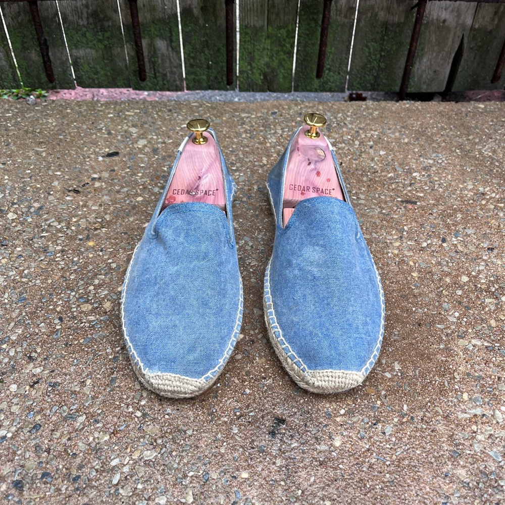 Soludos Men's Washed Canvas Smoking Slippers / Espadrilles -- 10M
